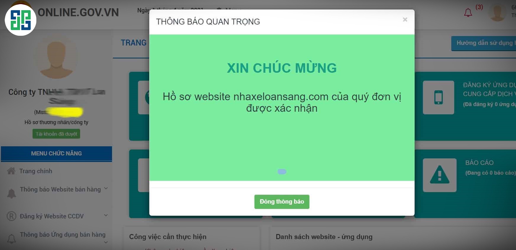 Dịch Vụ Đăng Ký GOV