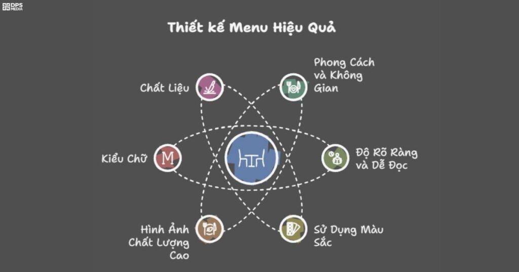 Những yếu tố quan trọng cần lưu ý khi thiết kế menu