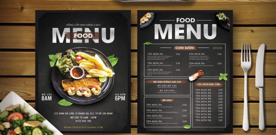 Thiết Kế Menu Chuyên Nghiệp Tại DPS.MEDIA