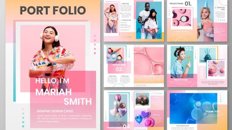 Portfolio cá nhân cho người làm dịch vụ thiết kế dùng Google Sites