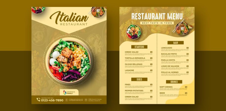 Thiết kế menu quán nước học sinh chỉ với 1 triệu
