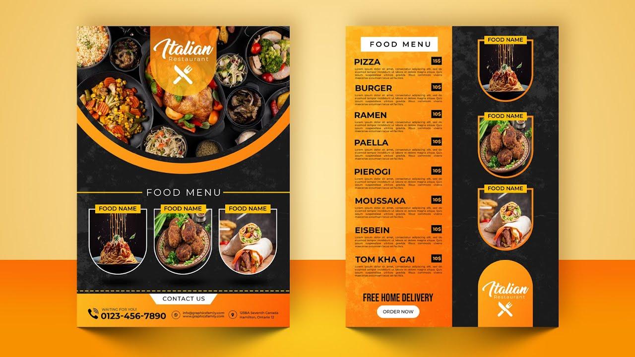 Thiết kế menu ​bắt⁣ mắt ‌mà⁤ không tốn kém