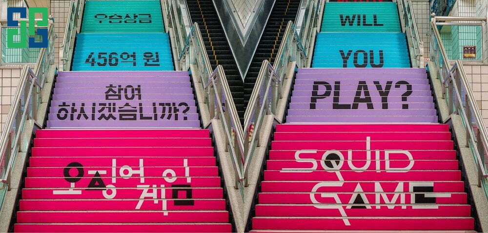 Các Bậc Cầu Thang Tại Ga Tàu Tại Itaewon (Seoul, Hàn Quốc) Các bậc cầu thang tại ga tàu tại Itaewon (Seoul, Hàn Quốc)