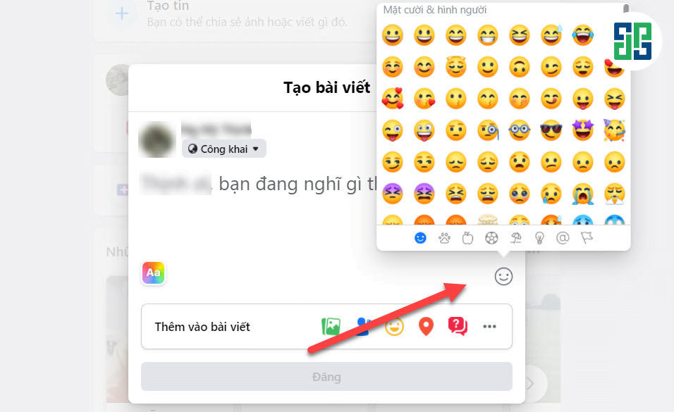 Chèn Biểu Tượng Cảm Xúc Cho Bài Đăng Facebook Chèn biểu tượng cảm xúc cho bài đăng Facebook