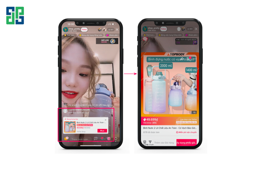 Mô Phỏng Dạng Quảng Cáo Live Shopping Ad Mô phỏng dạng quảng cáo Live Shopping Ad