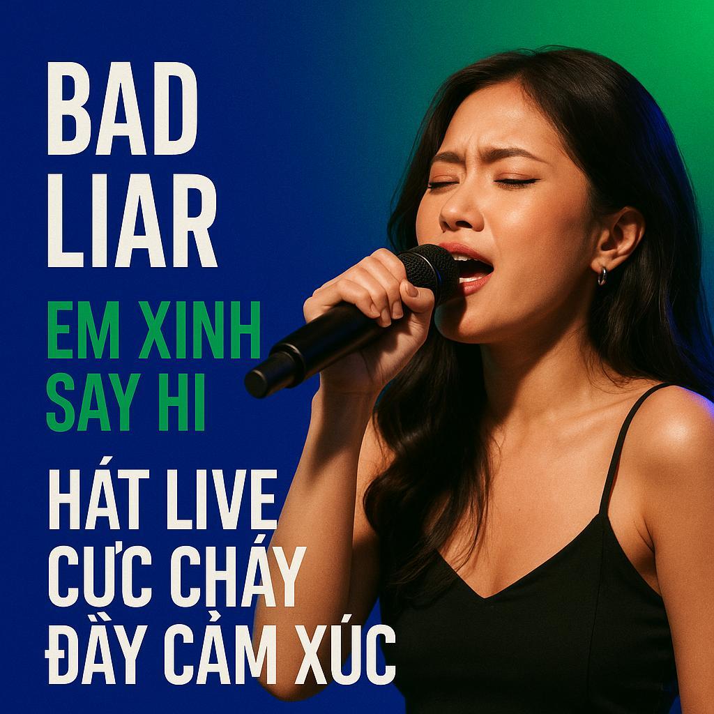 Bad Liar – Em Xinh Say Hi sings live with intense emotion