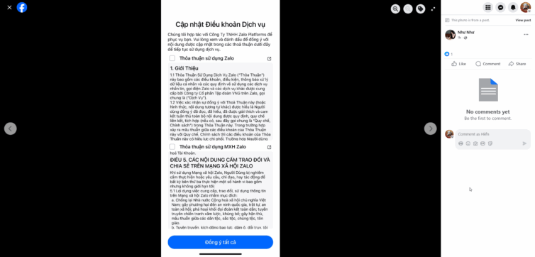 Cập Nhật Điều Khoản Sử Dụng Zalo - Những Thay Đổi Quan Trọng