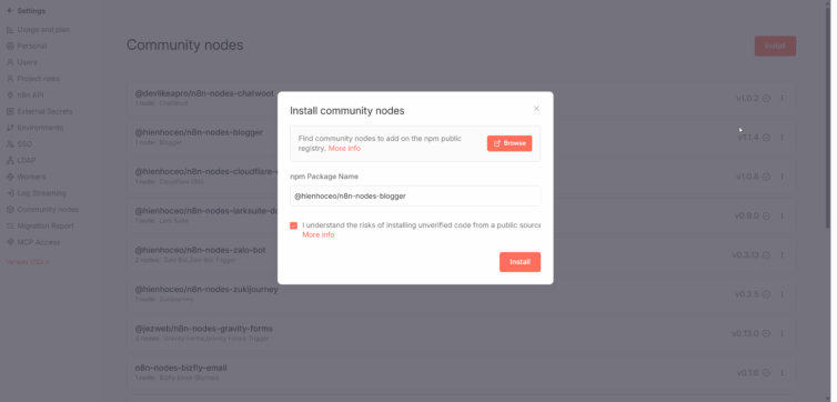 Hướng dẫn tích hợp Blogger API vào n8n với @hienhoceo/n8n-nodes-blogger