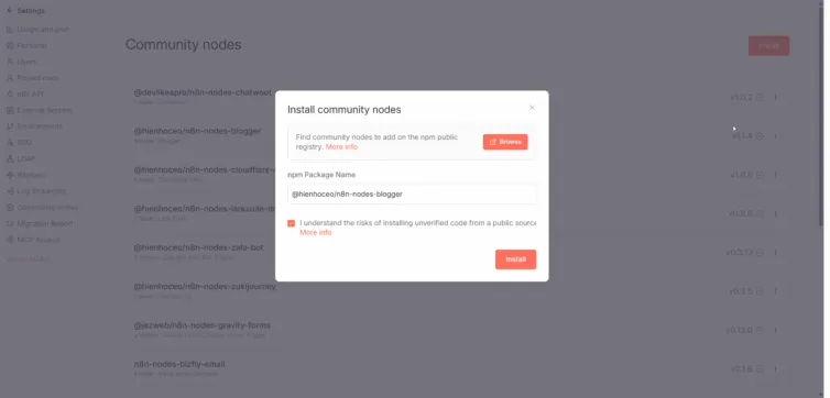 Hướng dẫn tích hợp Blogger API vào n8n với @hienhoceo/n8n-nodes-blogger