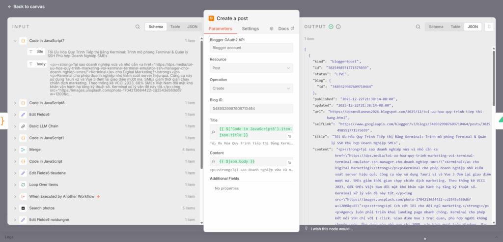 Blogger API Integration Guide for N8N with @Hienhoceo/N8N-Nodes-Blogger Guide to integrating Blogger API into n8n with @hienhoceo/n8n-nodes-blogger
