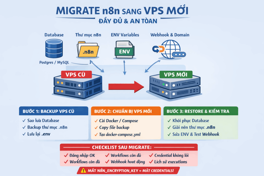 Hướng Dẫn Migrate N8N Sang Vps Mới (Docker) – Đầy Đủ &Amp; An Toàn Hướng dẫn migrate n8n sang VPS mới (Docker) – Đầy đủ & An toàn
