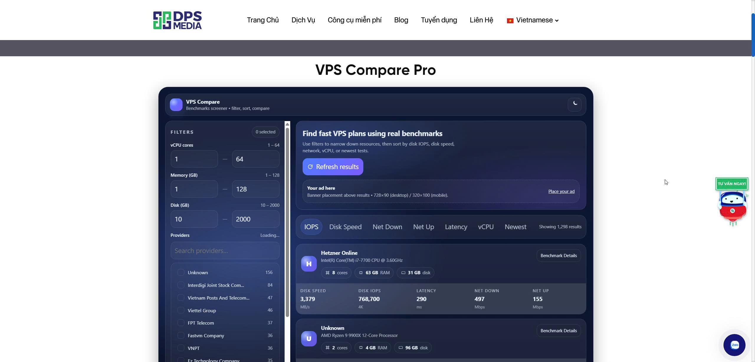 VPS Compare Pro