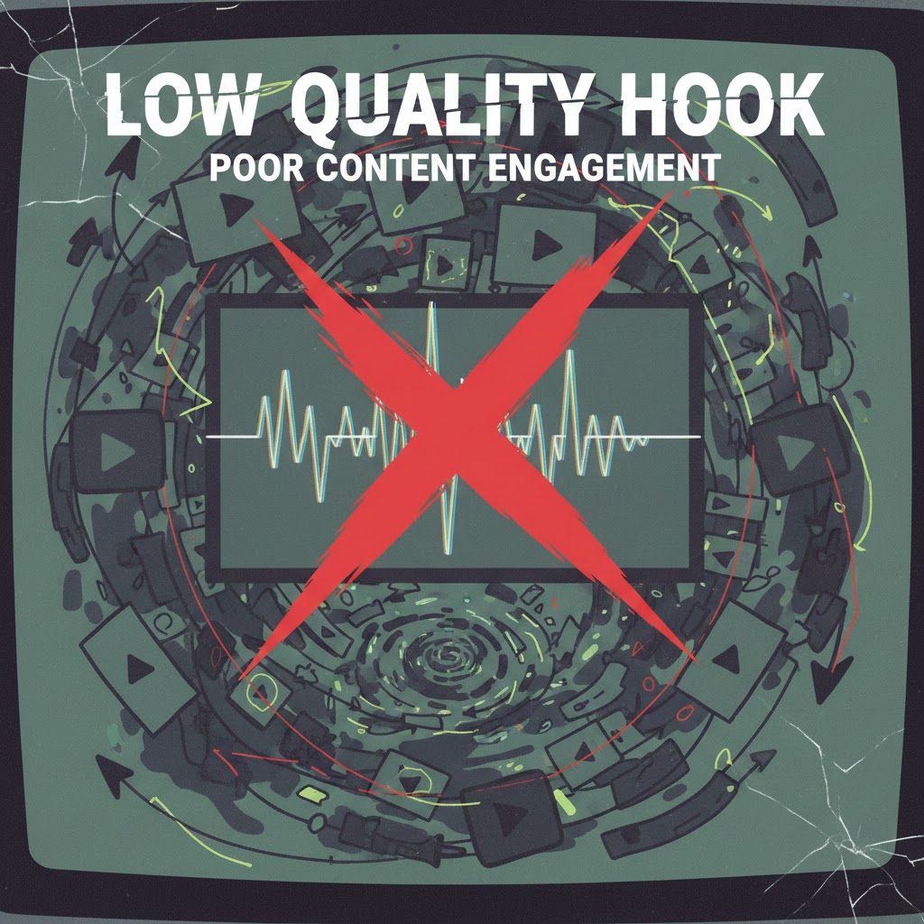2. Chất lượng nội dung kém và thiếu điểm nhấn (Low Quality Hook)