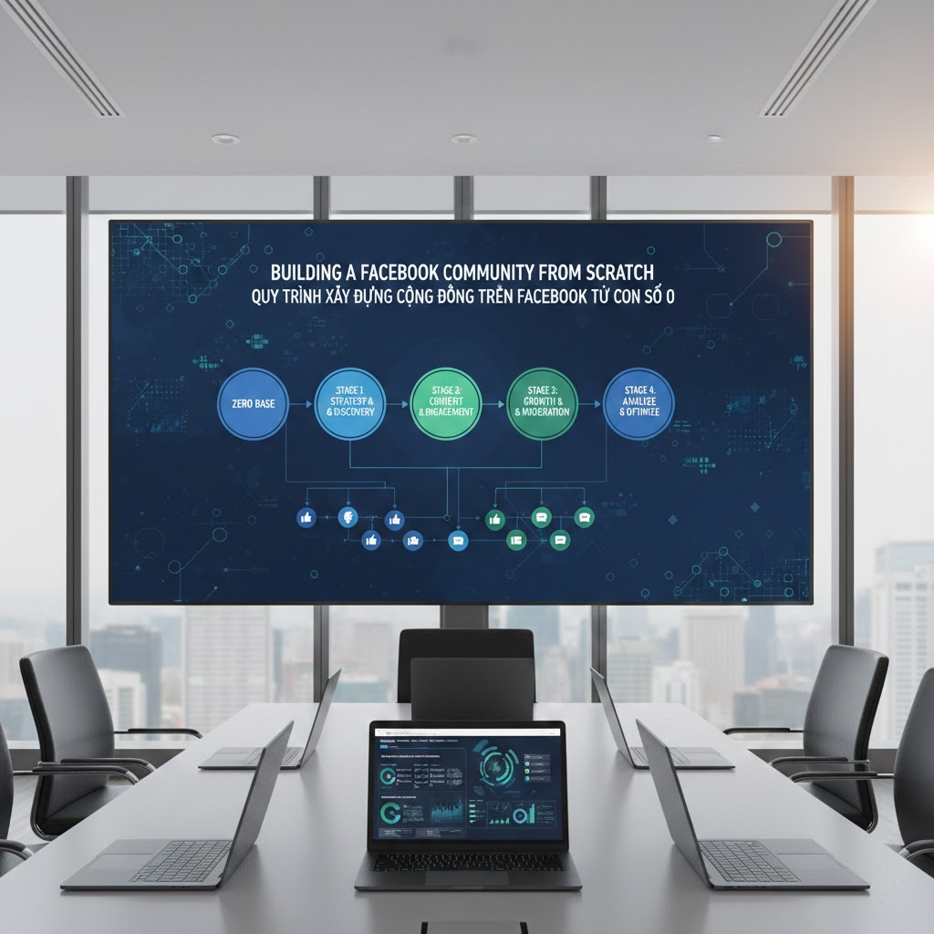 Xây Dựng Cộng Đồng (Community Marketing) Trên Facebook/Zalo: Lối Đi Riêng Cho Brand Nhỏ 2. Quy trình Xây dựng cộng đồng trên Facebook từ con số 0