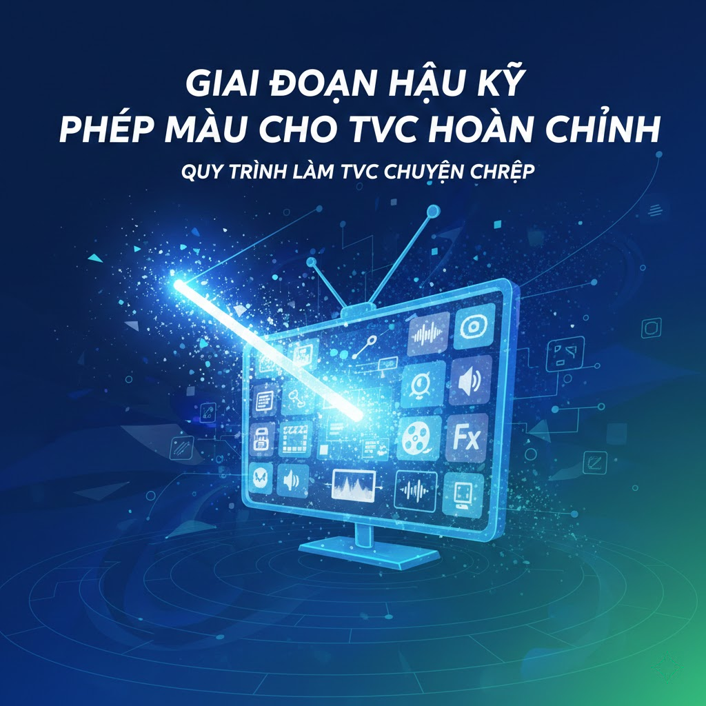 3. Giai đoạn Hậu kỳ (Post-production): Phép màu cho TVC hoàn chỉnh