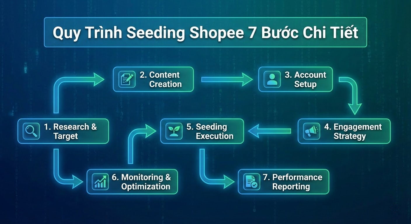 Quy Trình Seeding Shopee An Toàn &Amp; Hiệu Quả 3. Quy Trình Seeding Shopee 7 Bước Chi Tiết