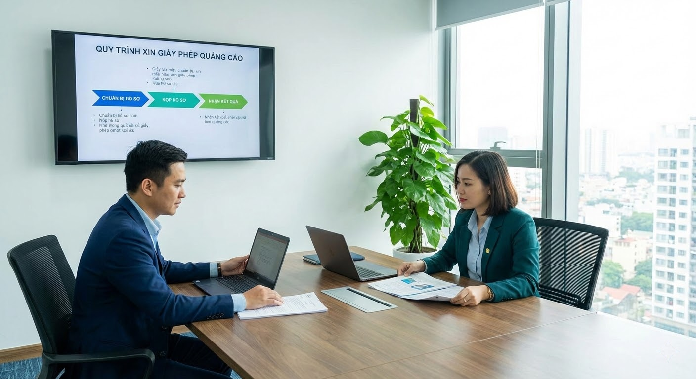 3. Quy trình xin Giấy phép quảng cáo chuẩn xác nhất