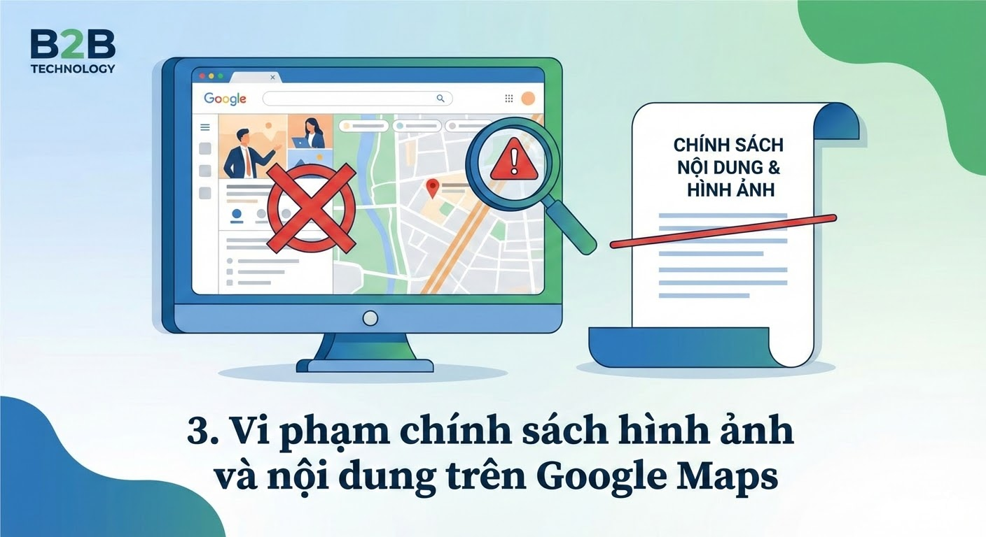 3. Vi phạm ch&iacute;nh s&aacute;ch h&igrave;nh ảnh v&agrave; nội dung tr&ecirc;n Google Maps