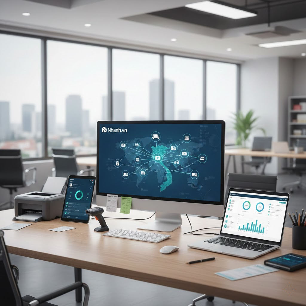 4. Nhanh.vn - Phần mềm quản lý bán hàng tối ưu vận chuyển