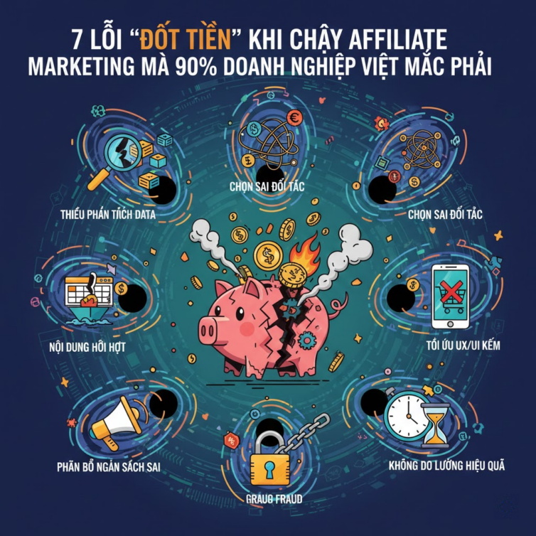 7 money-burning mistakes when running Affiliate Marketing that 90% Vietnamese businesses make