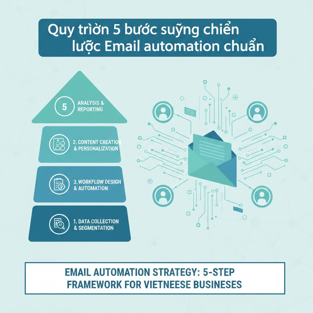 2. Quy tr&igrave;nh 5 bước x&acirc;y dựng chiến lược Email automation chuẩn