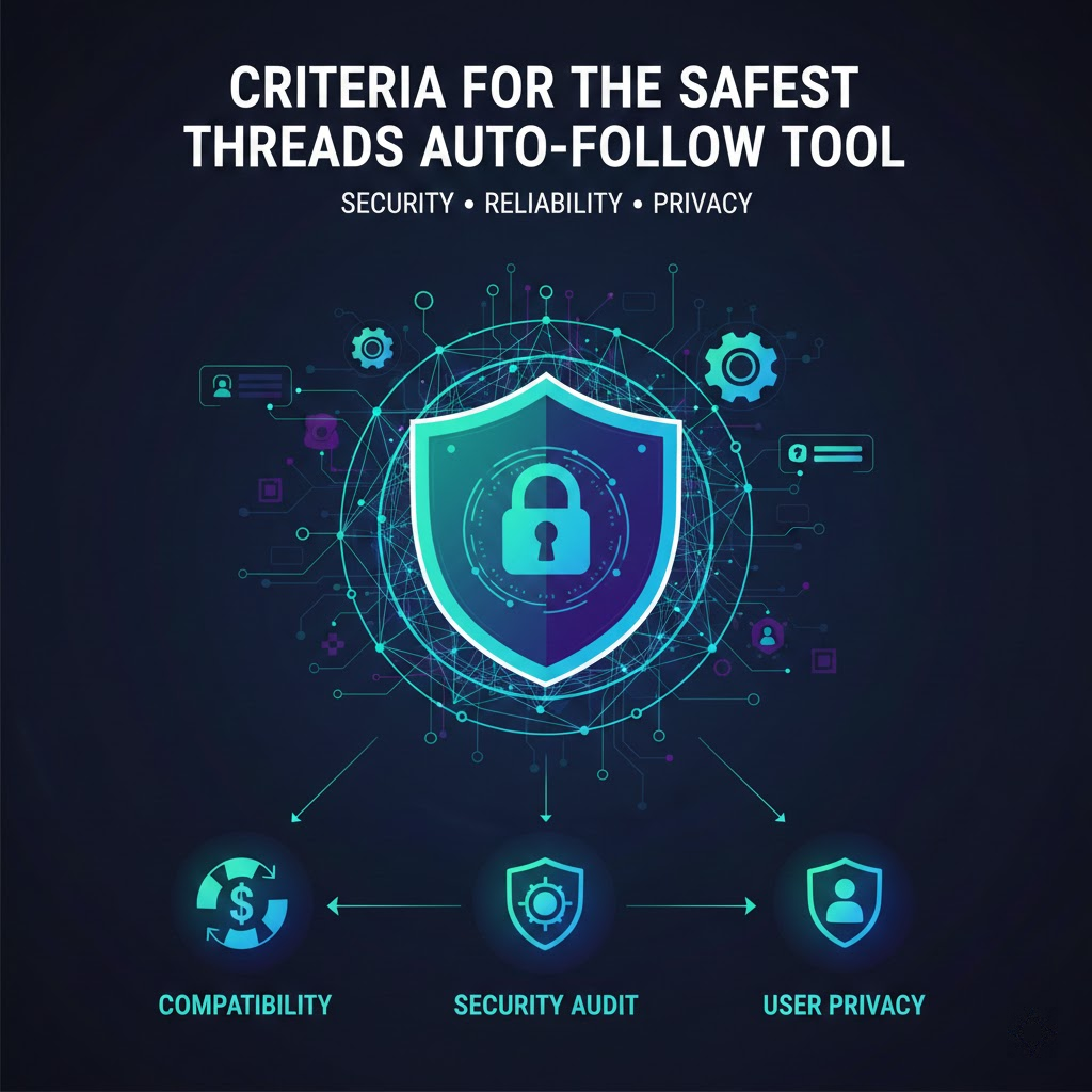 2. Ti&ecirc;u ch&iacute; chọn Tool Auto follow Threads an to&agrave;n nhất