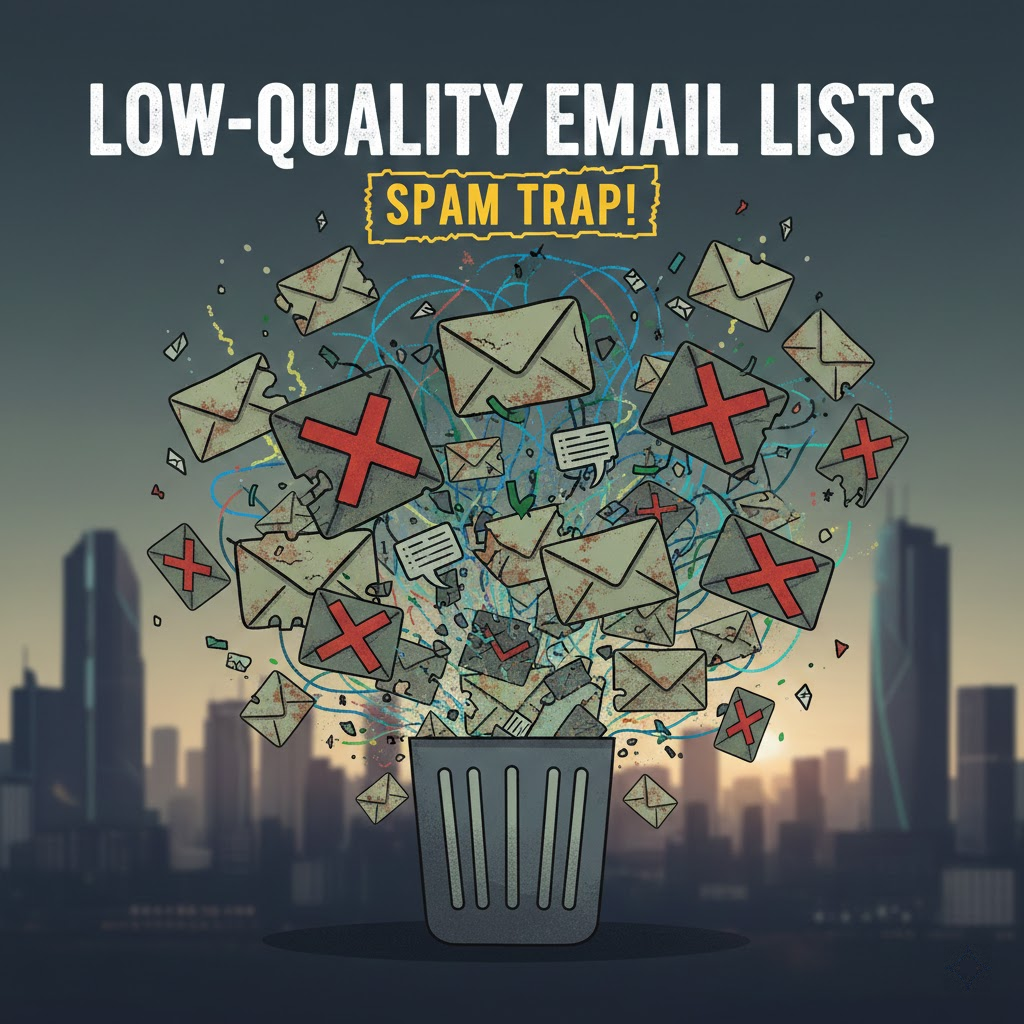 4. Danh S&aacute;ch Email K&eacute;m Chất Lượng