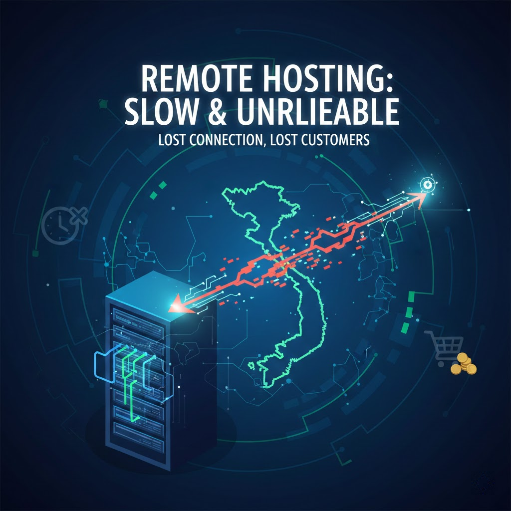 4. Đặt m&aacute;y chủ Hosting qu&aacute; xa kh&aacute;ch h&agrave;ng mục ti&ecirc;u