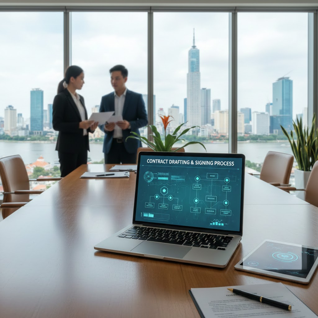 5. Quy Tr&igrave;nh Soạn Thảo V&agrave; K&yacute; Kết Hợp Đồng Chuy&ecirc;n Nghiệp