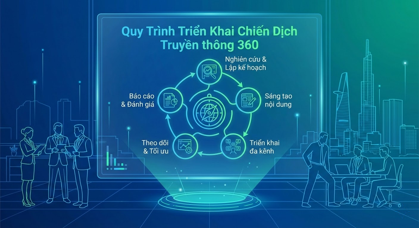 Quy Tr&igrave;nh Triển Khai Chiến Dịch Truyền th&ocirc;ng 360