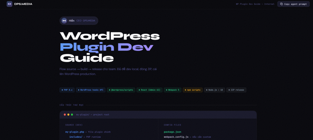 WordPress Plugin Dev Guide - DPS.MEDIA JSC