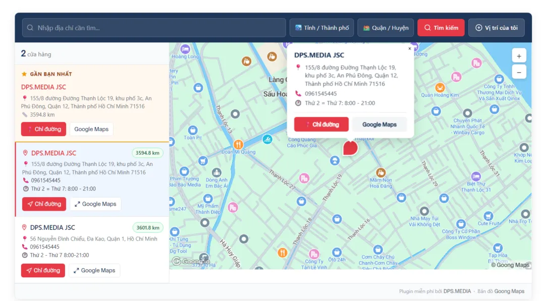 Google Maps Bị Cấm Tại Việt Nam – Plugin Bản Đồ Cửa Hàng Miễn Phí Thay Thế Cho WordPress