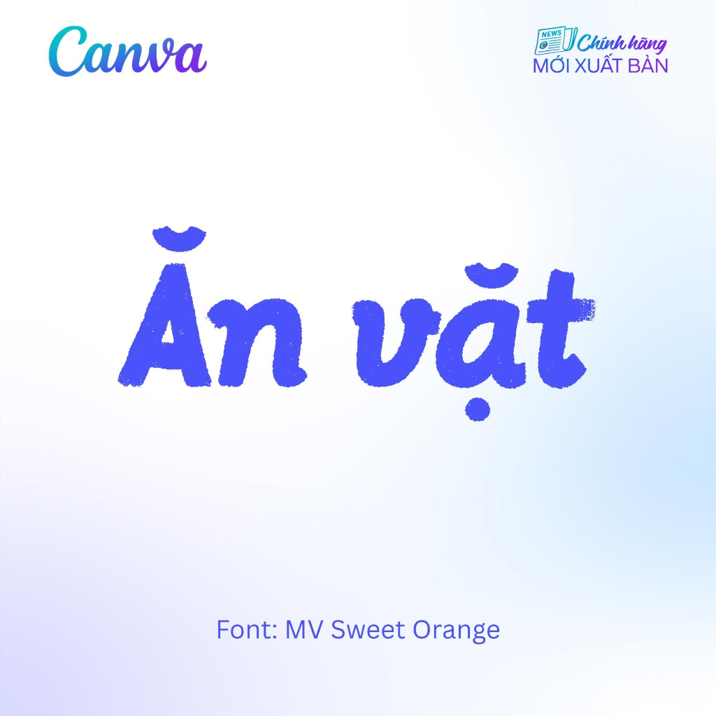 Canva Pro 上的 MV Sweet Orange 字体