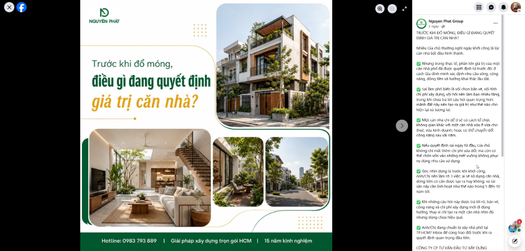 Tự Động Viết Bài Và Đăng Fanpage: Quy Trình 5 Bước Tối Ưu Bằng Ai Chi tiết nội dung bài viết tự động đăng trên Fanpage Nguyen Phat Group