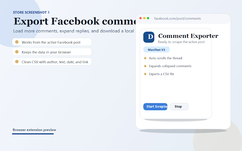 Scan Facebook Comments: 3 Steps to Automatically Extract Comments in 2026 Sơ đồ hiển thị các thông tin cơ bản mà tiện ích có thể đọc được từ một bài viết