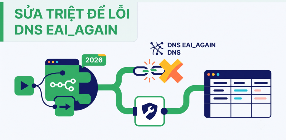 Kết nối n8n với NocoDB: Sửa triệt để lỗi DNS EAI_AGAIN năm 2026