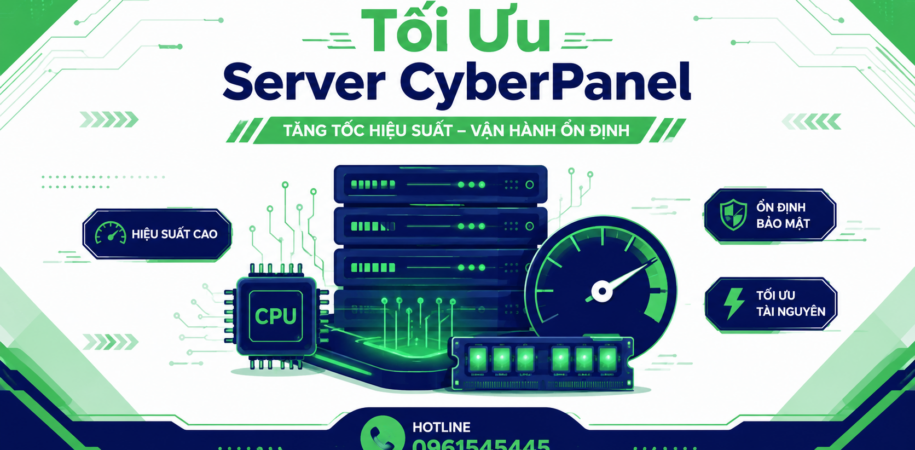 Tối ưu hiệu suất server CyberPanel: Playbook 7 tầng cho VPS tải cao