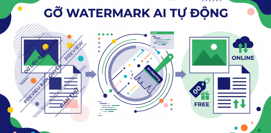 Xóa Watermark AI: Bộ Công Cụ Gỡ Dấu Vết Văn Bản & Ảnh Online Miễn Phí