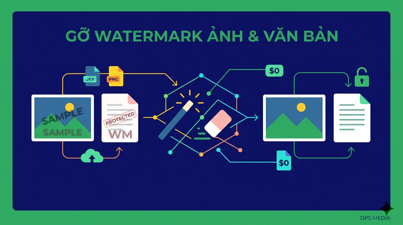 Xóa Watermark Ai: Bộ Công Cụ Gỡ Dấu Vết Văn Bản & Ảnh Online Miễn Phí xóa watermark ai
