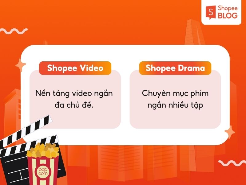 Phân biệt Shopee Drama và Shopee Video