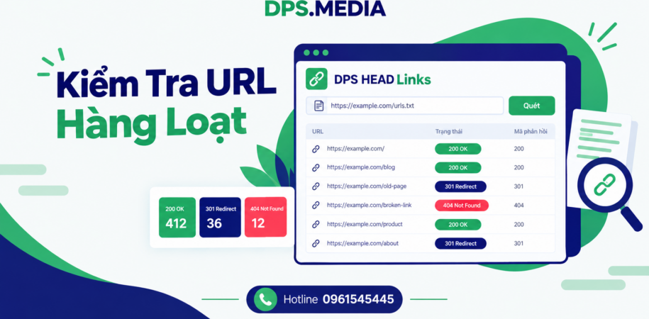 Kiểm tra URL hàng loạt: DPS HEAD Links