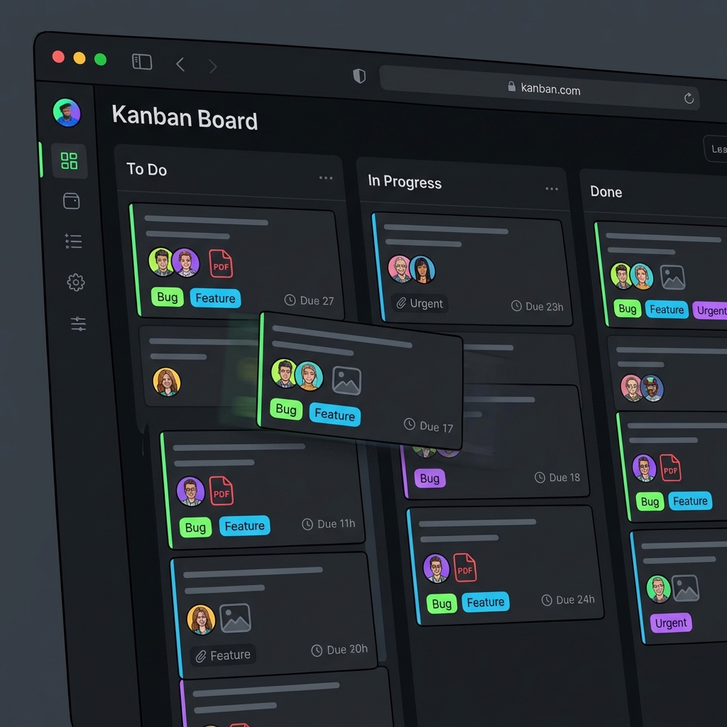 Baserow 中的 Kanban 界面