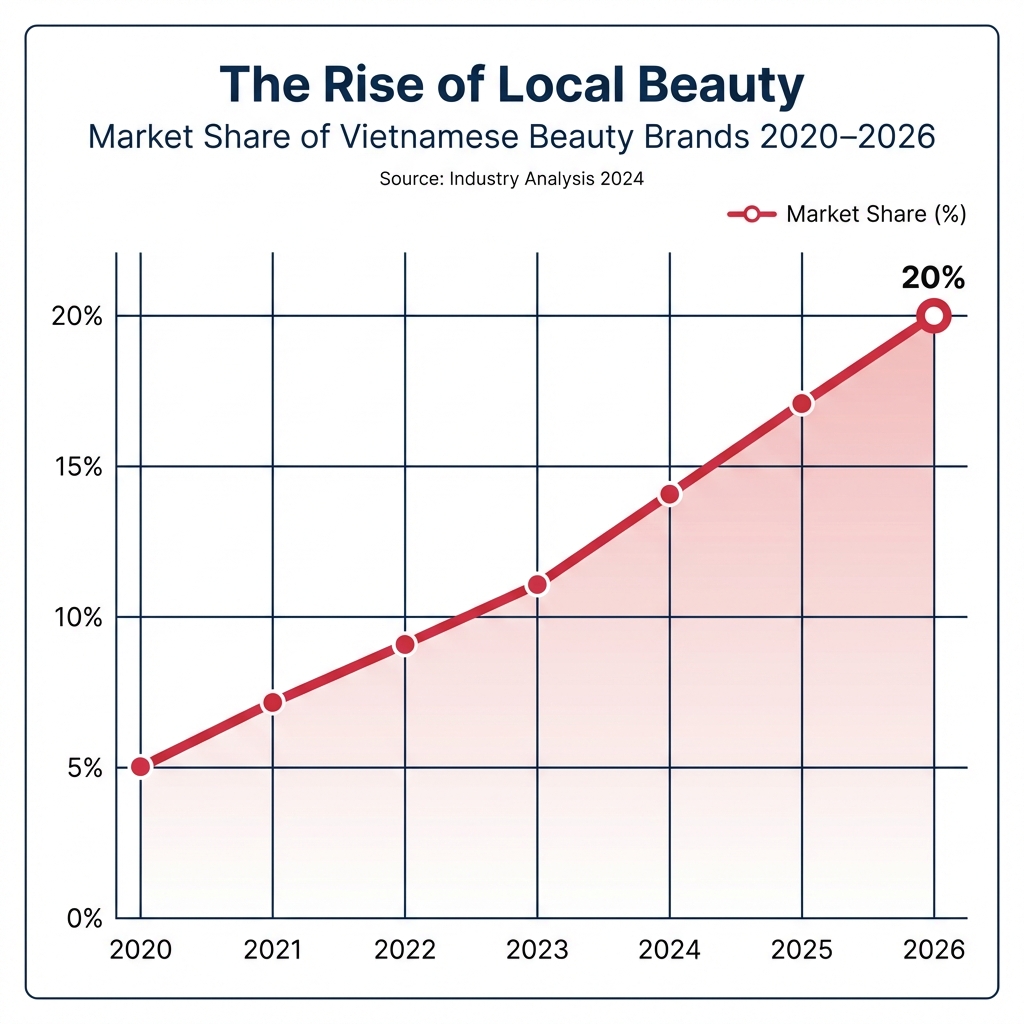 Domestic Cosmetics Market Share Growth Chart
