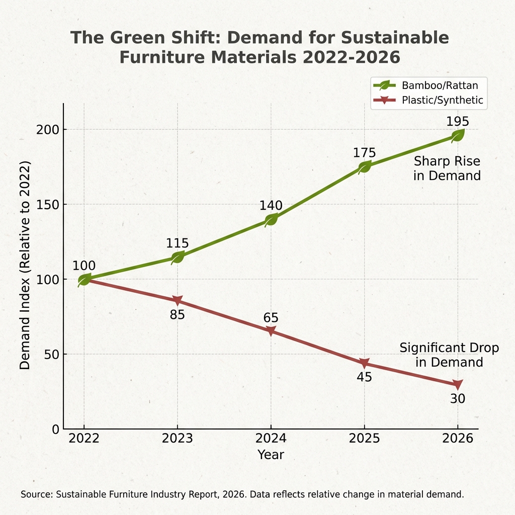 Green furniture materials demand chart