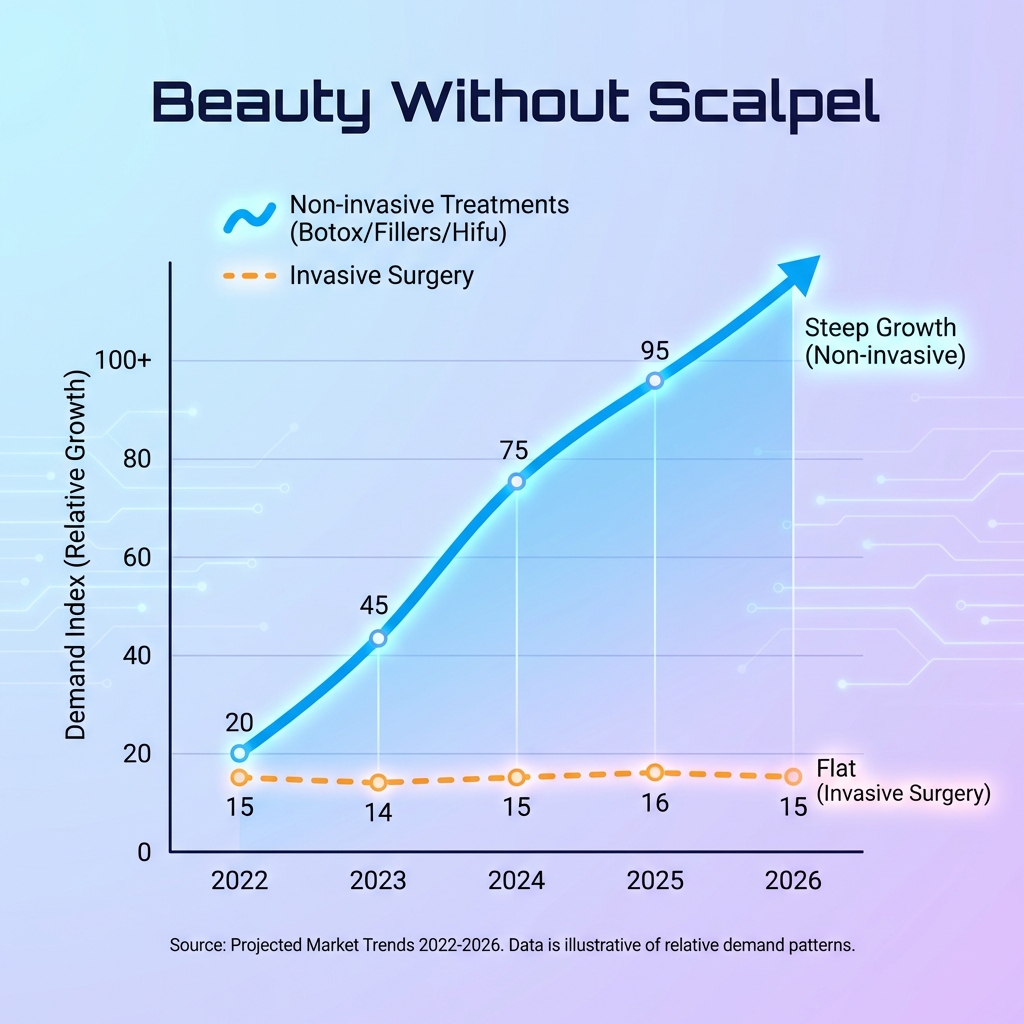 Biểu đồ nhu cầu thẩm mỹ không xâm lấn