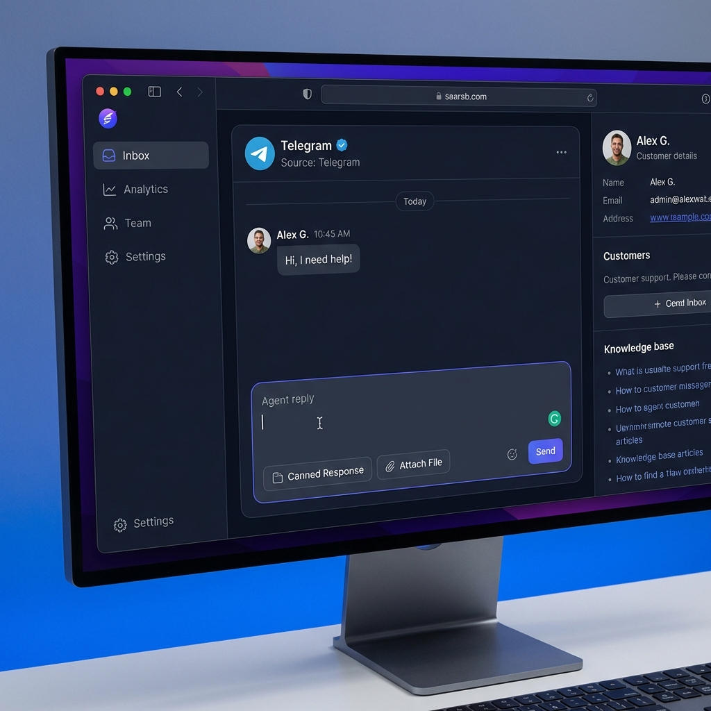 Telegram conversation in Chatwoot
