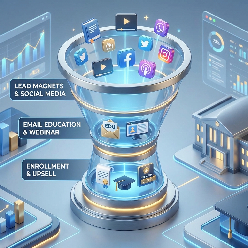 Phễu bán hàng cho tiếp thị liên kết giáo dục