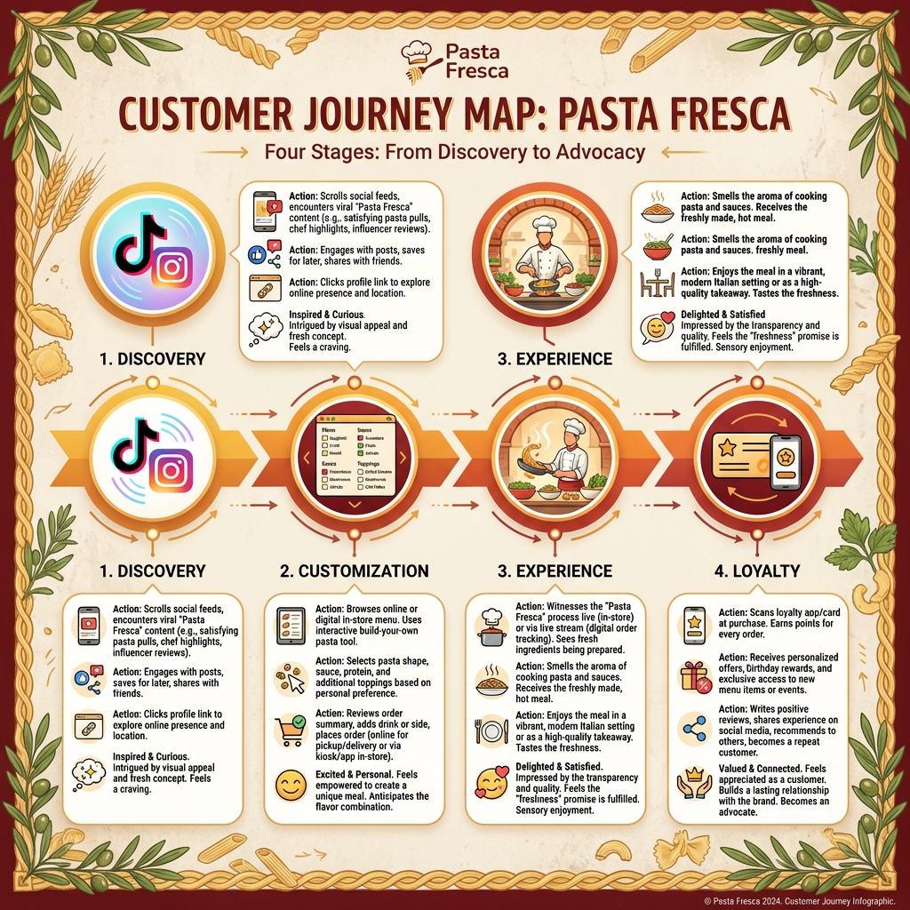 Pasta Fresca Customer Journey