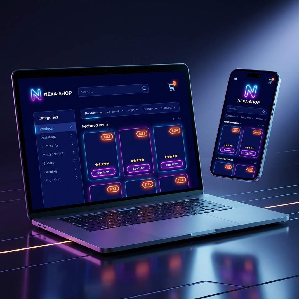 Shopee, TikTok Platform Fees Skyrocket: Is It Time for Sellers to Move Customers to Their "Own Home" Website? Modern e-commerce website interface