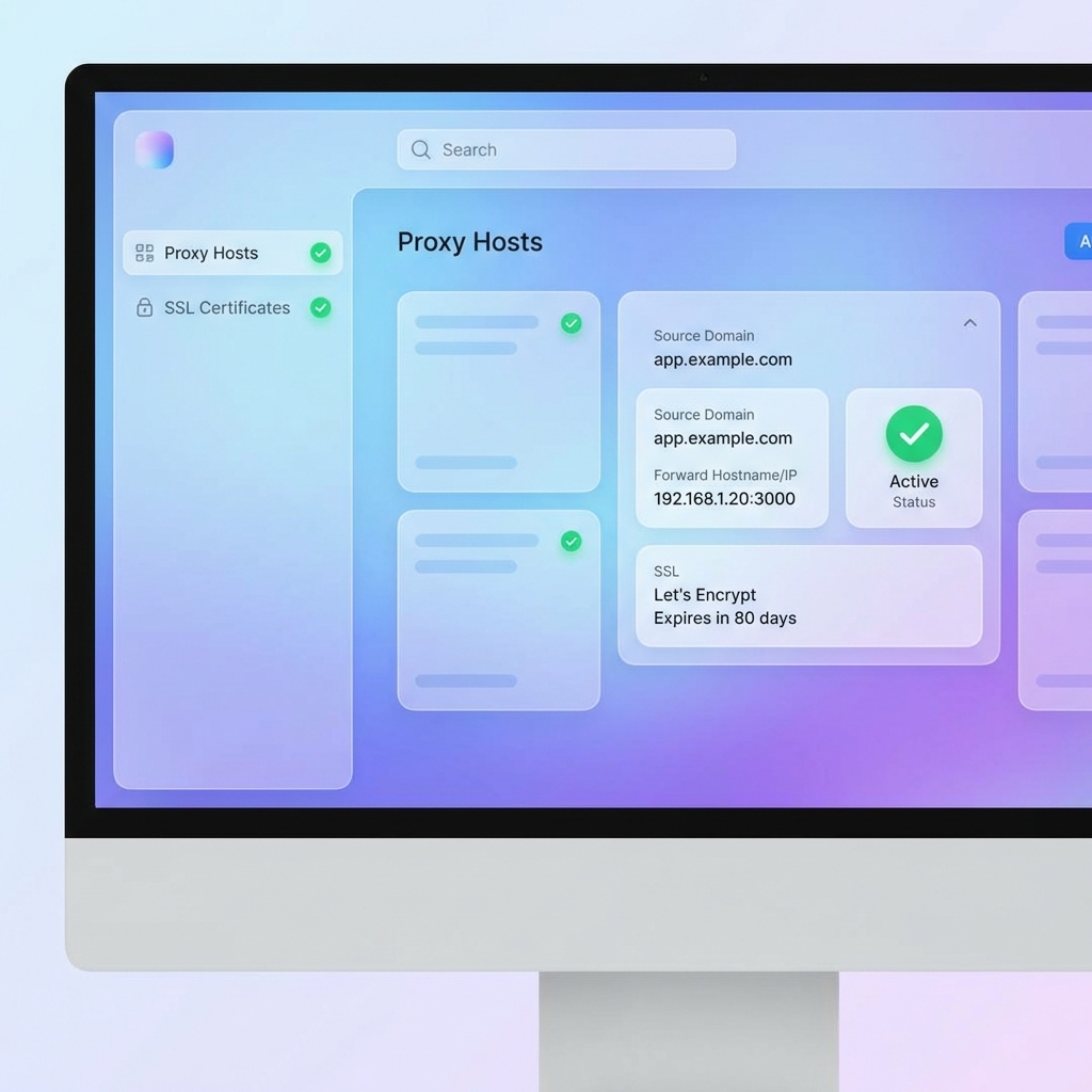 Nginx Proxy Manager Dashboard Interface